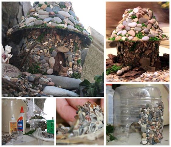 miniature stone houses garden 11