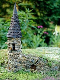 miniature stone houses garden 14