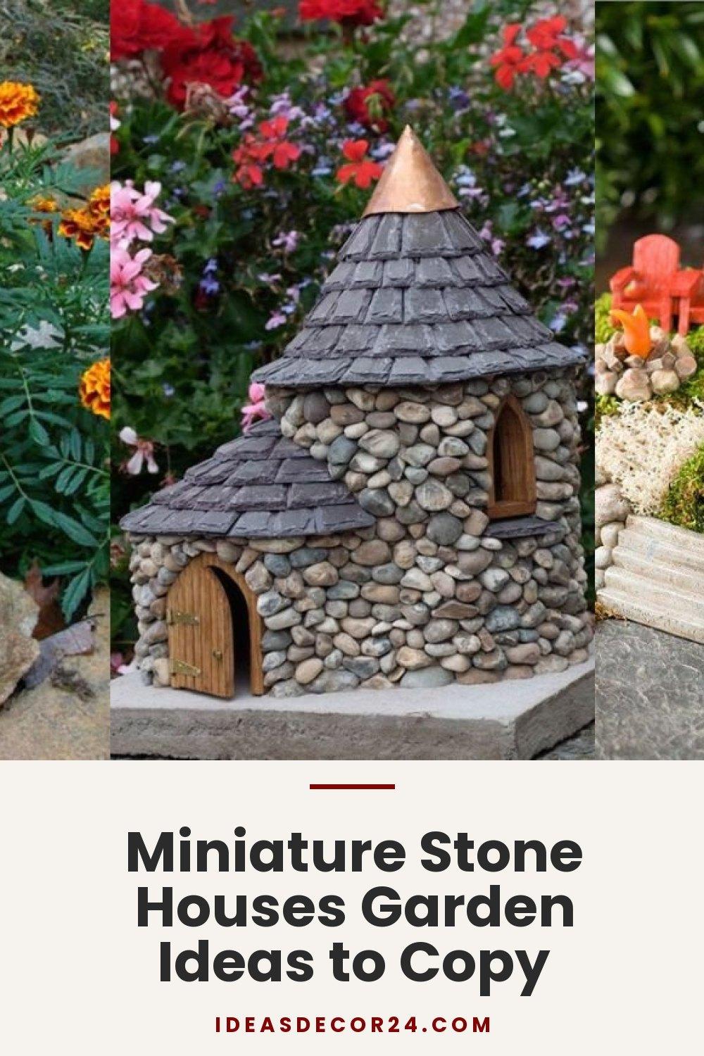 Miniature Stone Houses Garden Ideas to Copy
