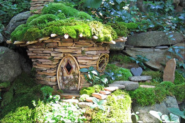 miniature stone houses garden 5