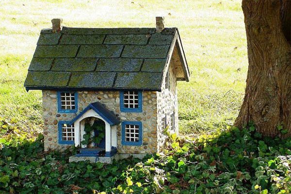 miniature stone houses garden 9