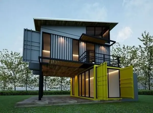 modern ideas for houses made with containers