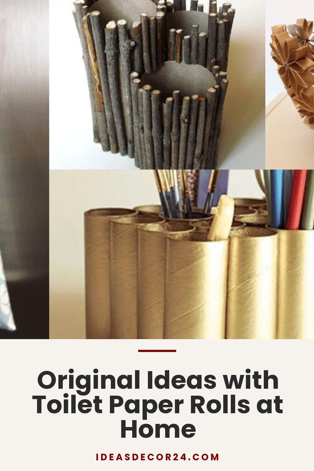 Original Ideas with Toilet Paper Rolls at Home