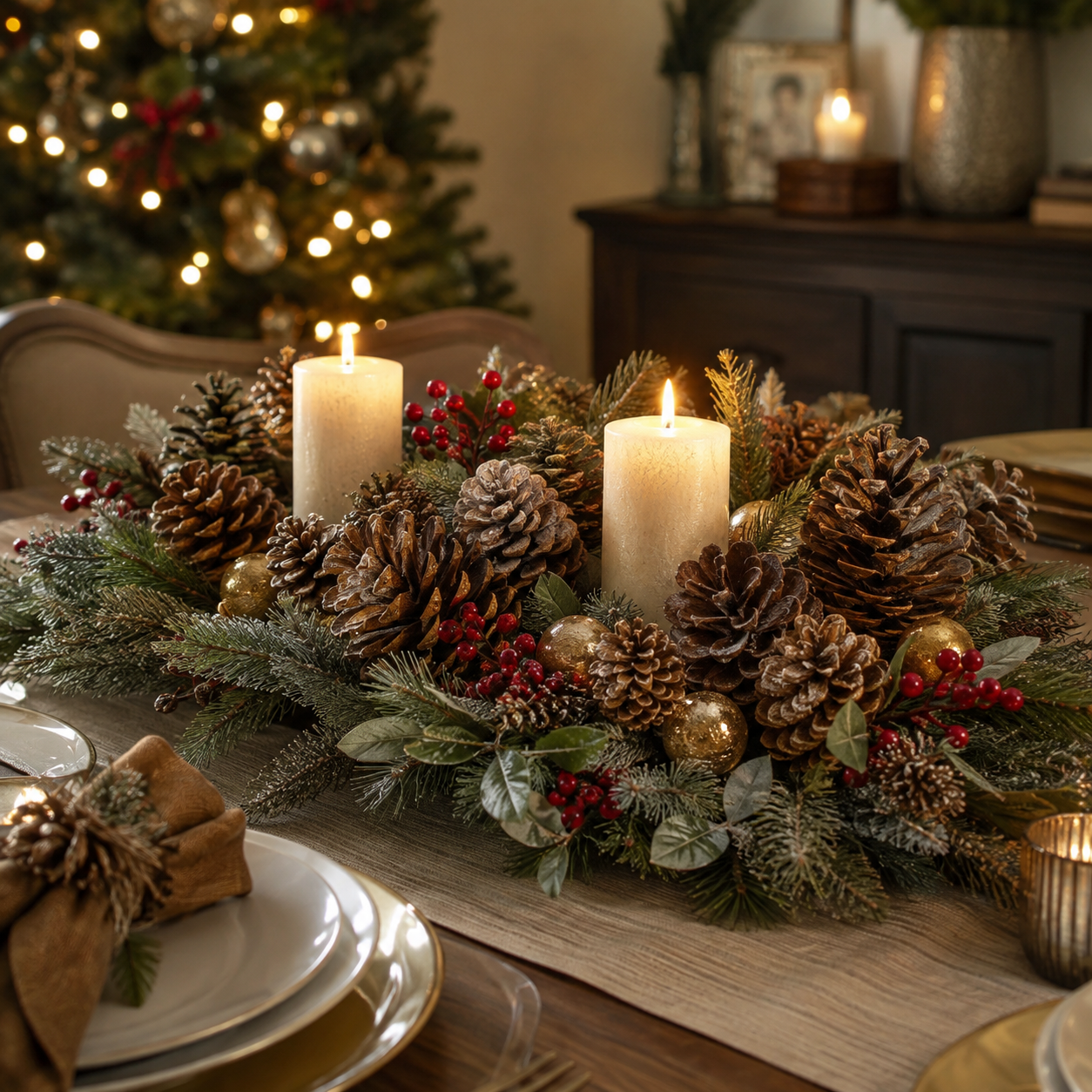 How to Decorate at Christmas with Pine Cones ow to decorate at christmas with pine cones 1