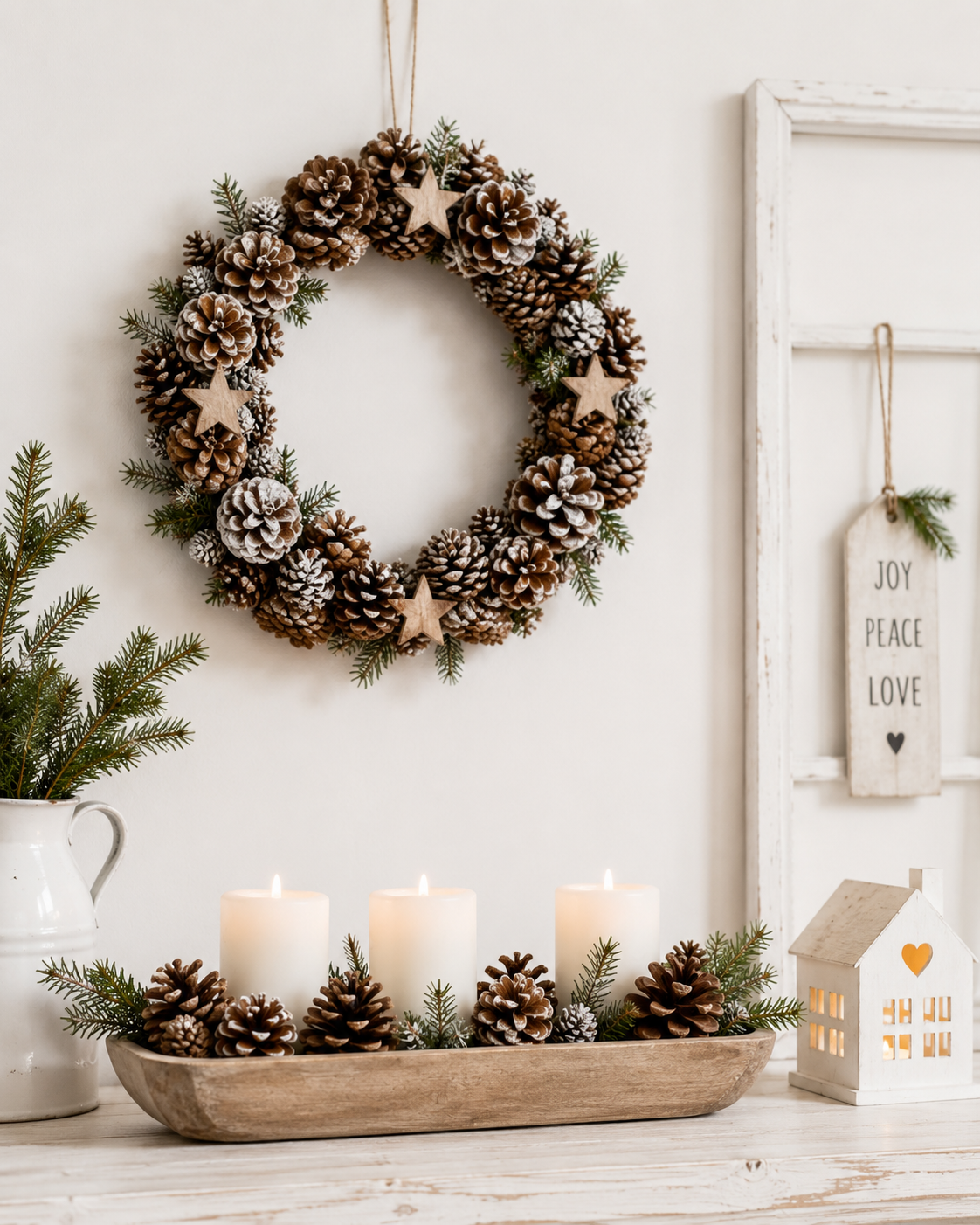 How to Decorate at Christmas with Pine Cones ow to decorate at christmas with pine cones 2