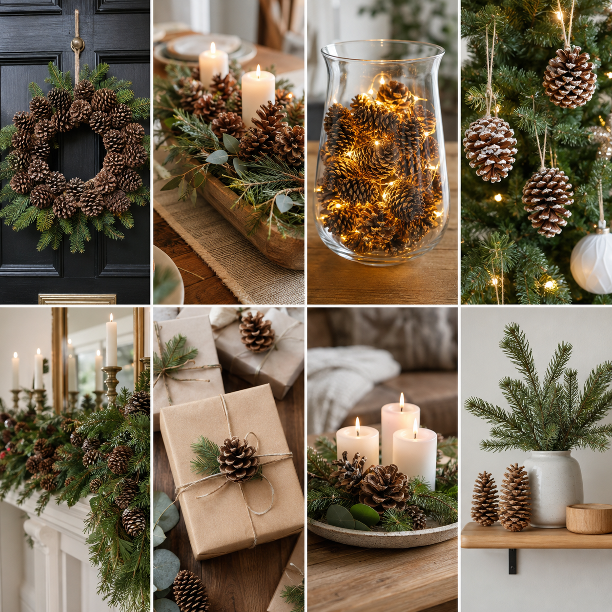 How to Decorate at Christmas with Pine Cones ow to decorate at christmas with pine cones 3