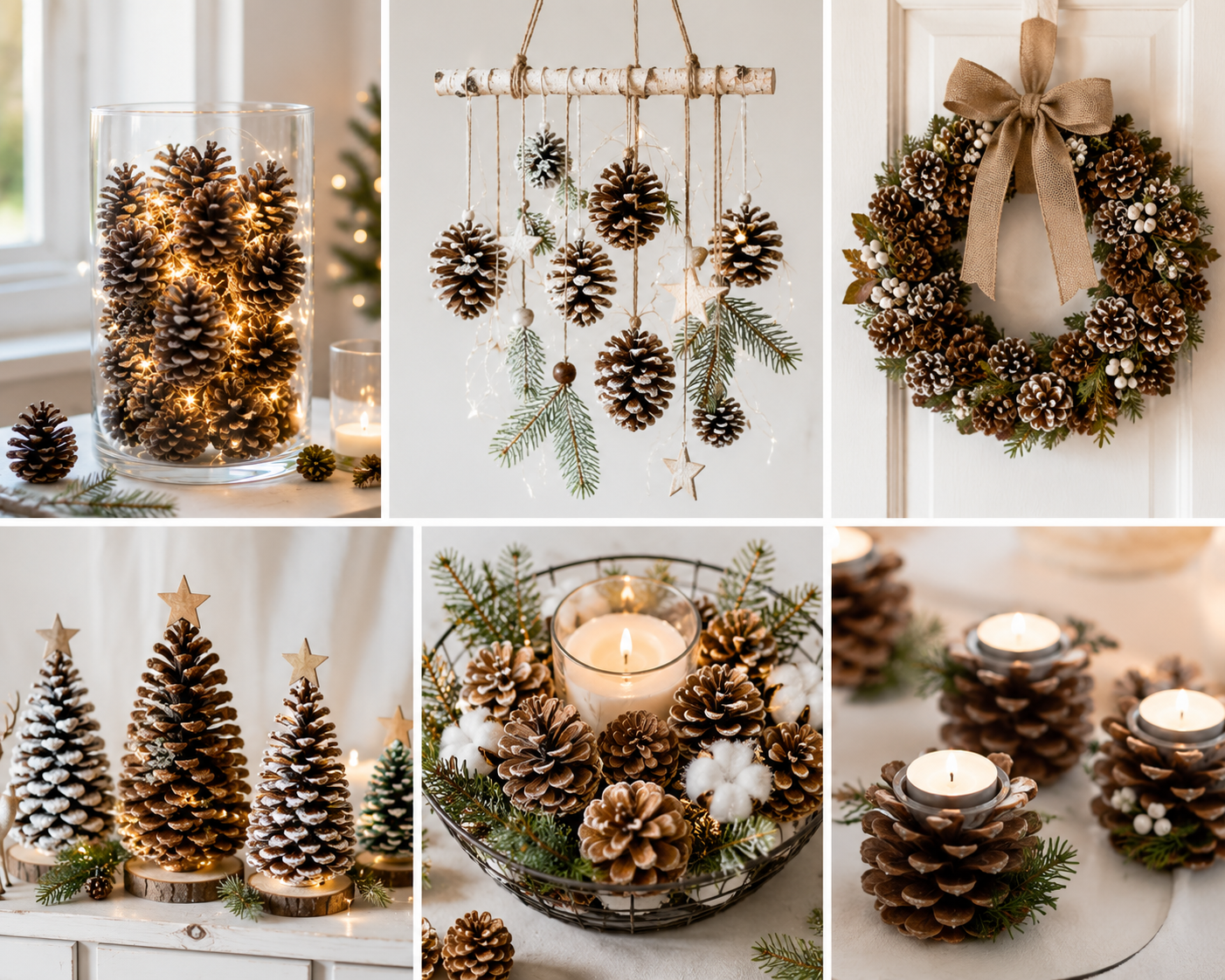 How to Decorate at Christmas with Pine Cones ow to decorate at christmas with pine cones 4