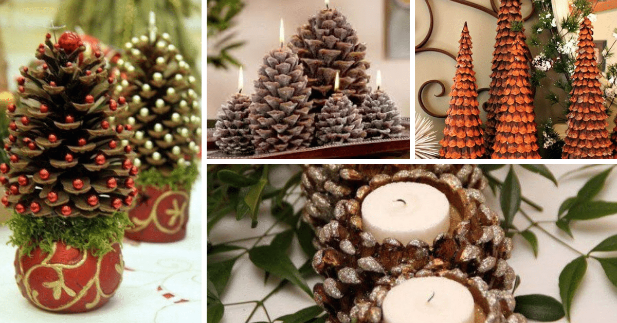 Pine Cones- 25+ Best Christmas Ideas