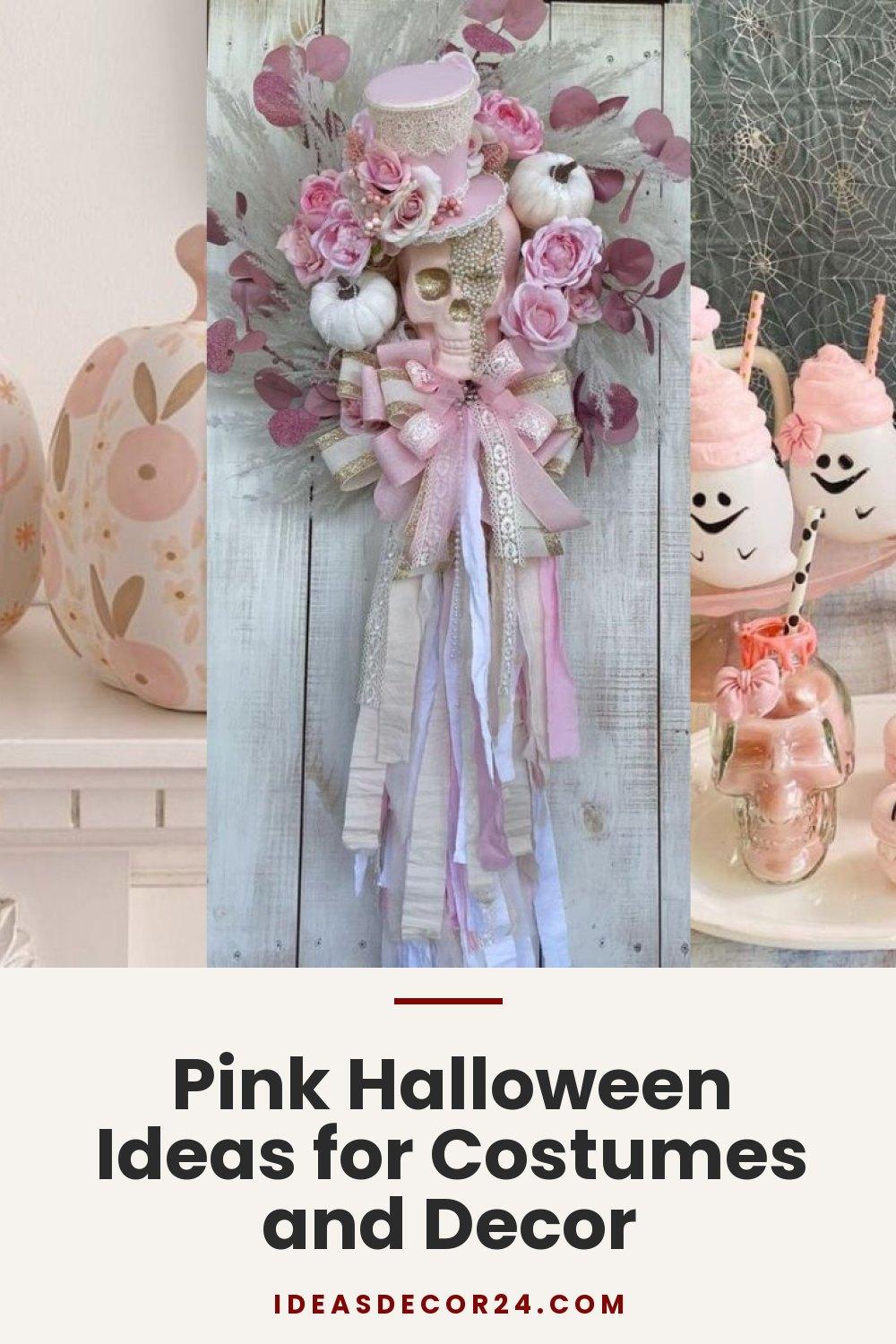 Pink Halloween Ideas for Costumes and Decor