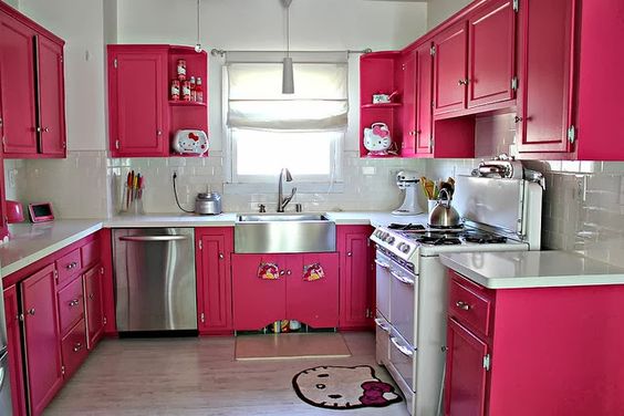 pink kitchen 9