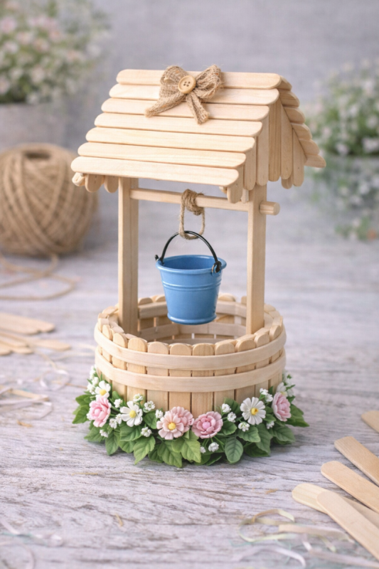 popsicle stick well decor 6 scaled