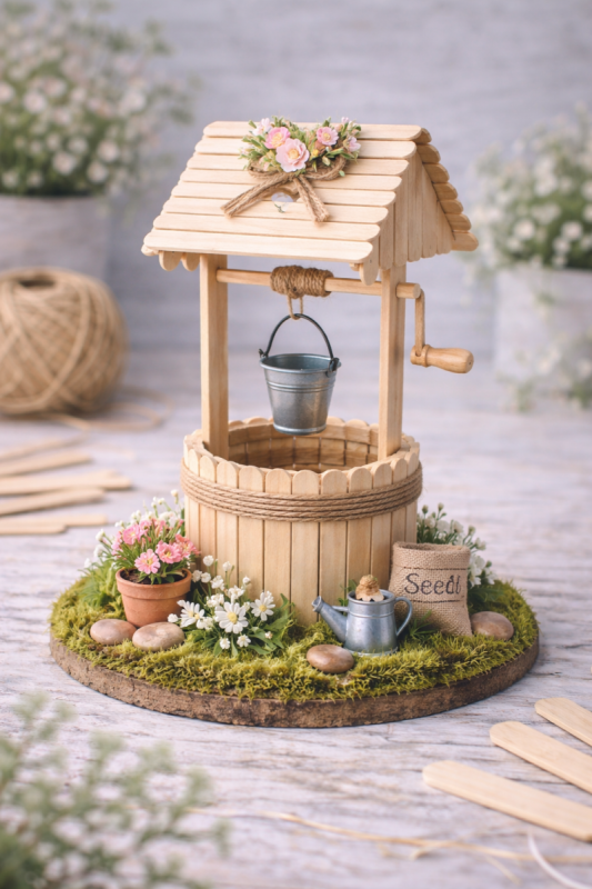 popsicle stick well decor 7 scaled