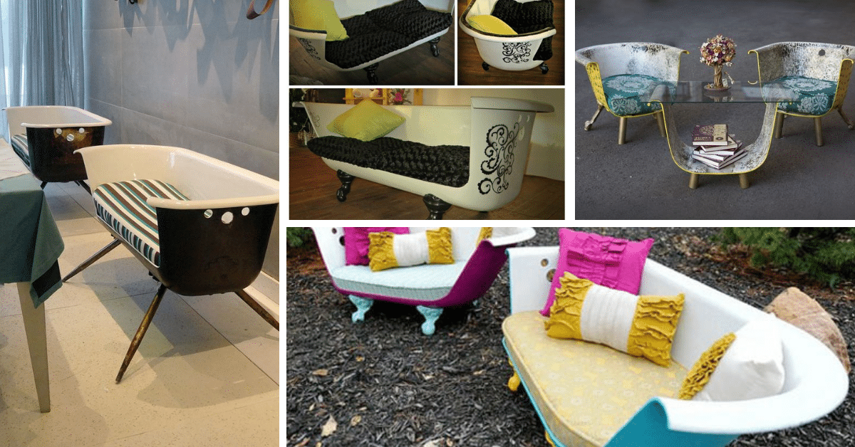 Great Ideas for Recycling Old Bathtub