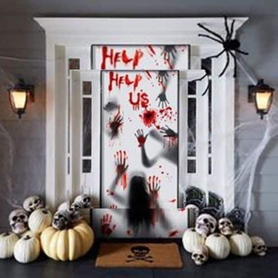 scary halloween door decoration ideas diy 10