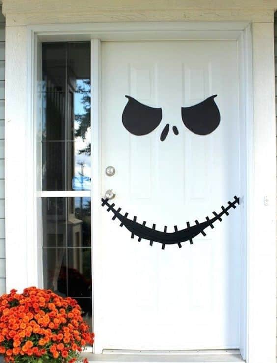 scary halloween door decoration ideas diy 7