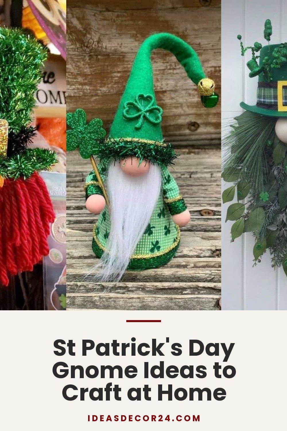 St Patrick's Day Gnome Ideas to Craft at Home