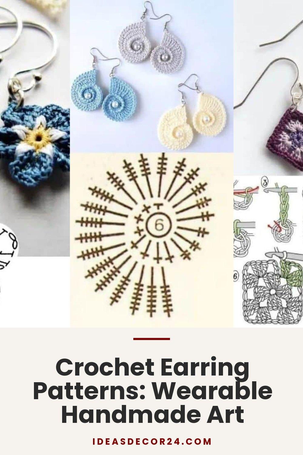 Crochet Earring Patterns: Wearable Handmade Art