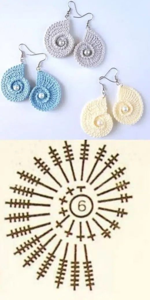 stunning graphics of crochet earrings 3