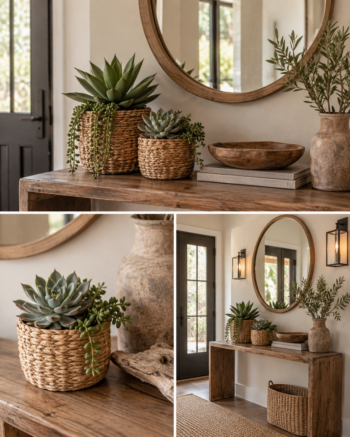 Succulents Planted in Baskets: Beautiful Ideas to Decorate Your Home succulents planted in baskets 7