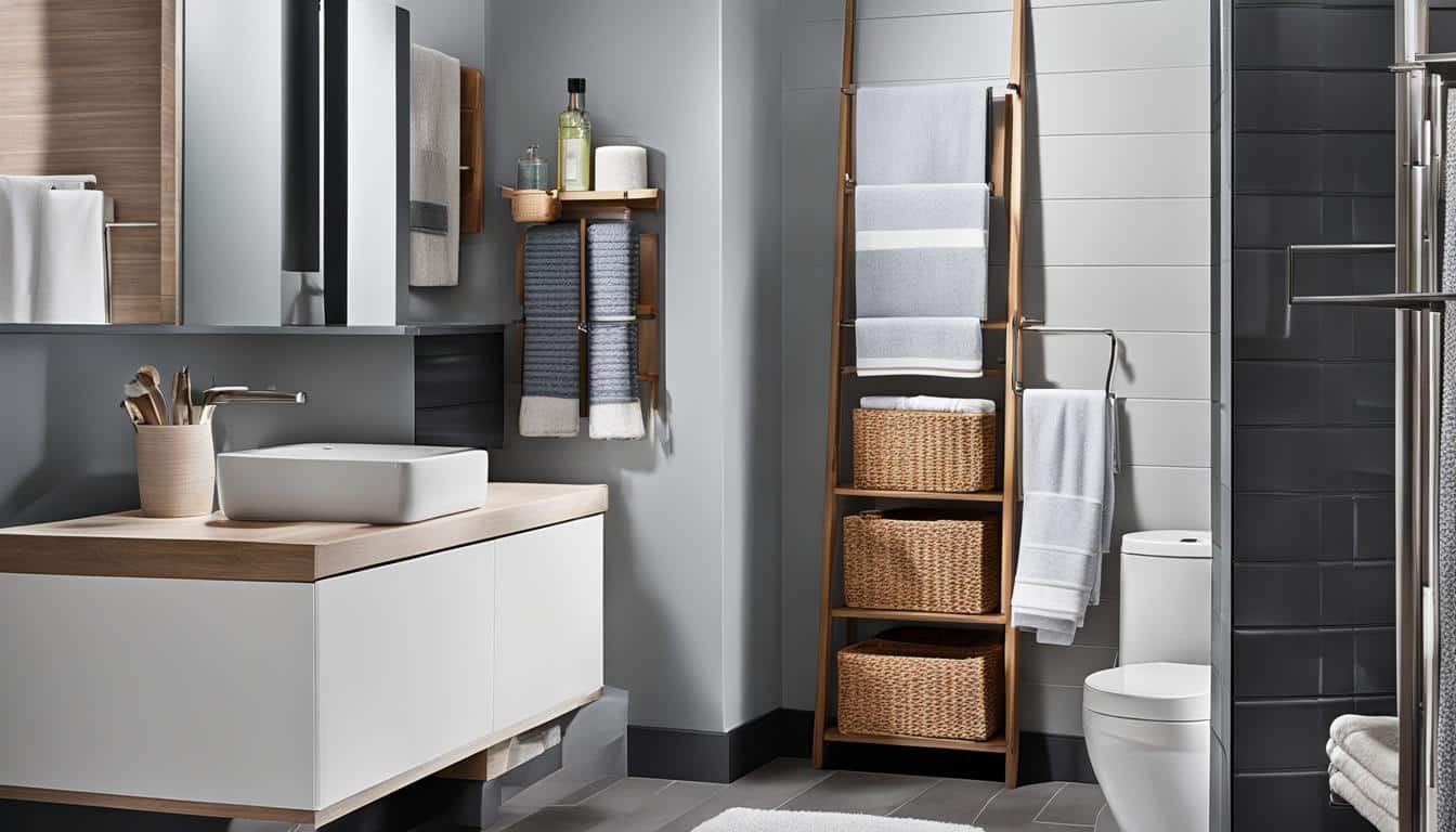 towel storage for small spaces