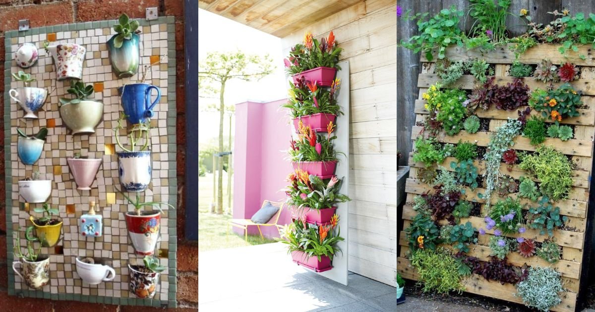 15+ Unique ideas for vertical gardens