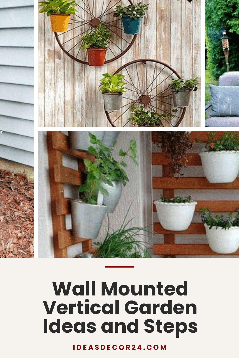 Wall Mounted Vertical Garden Ideas and Steps