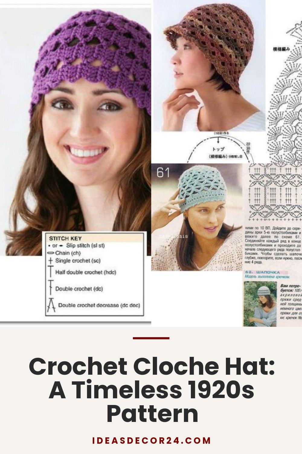 Crochet Cloche Hat: A Timeless 1920s Pattern
