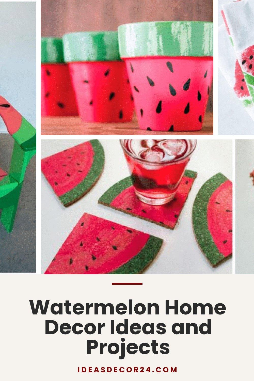 Watermelon Home Decor Ideas and Projects