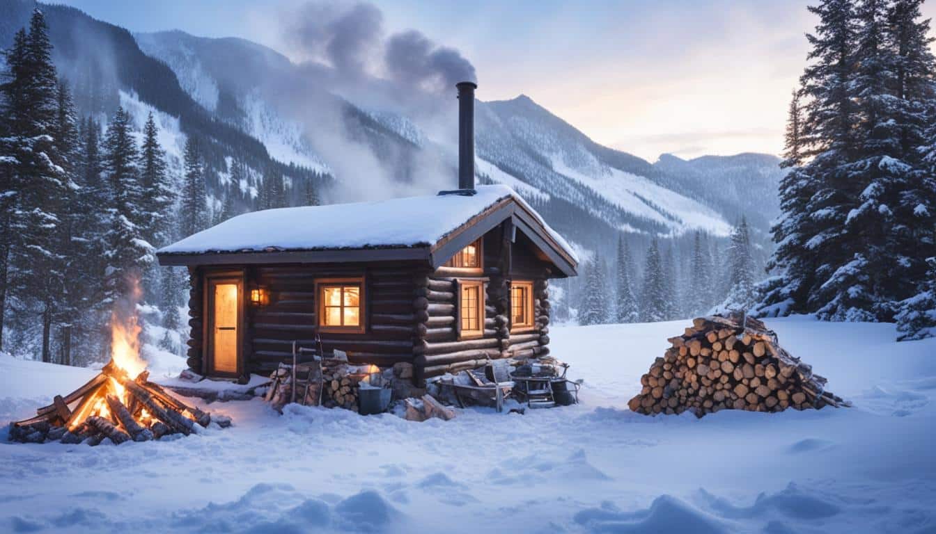 winter-proofing in a tiny mountain house