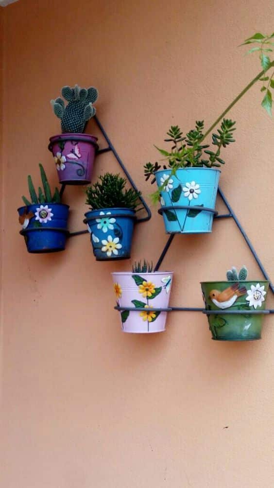 wire wall flower pot holders 12