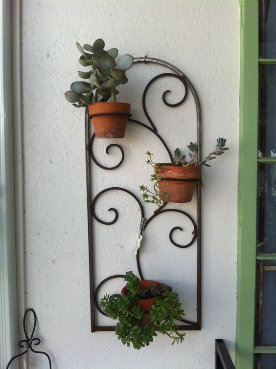 wire wall flower pot holders 2