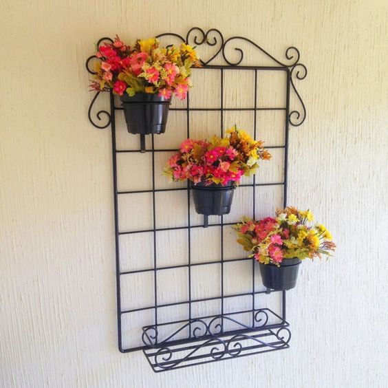 wire wall flower pot holders 6