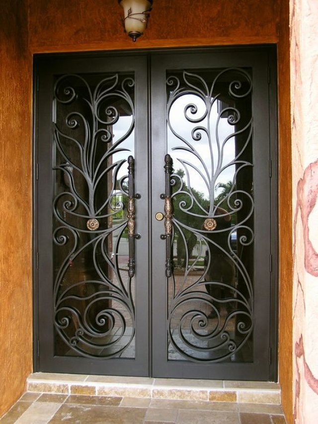 Inspiring Wrought Iron Front Door Ideas